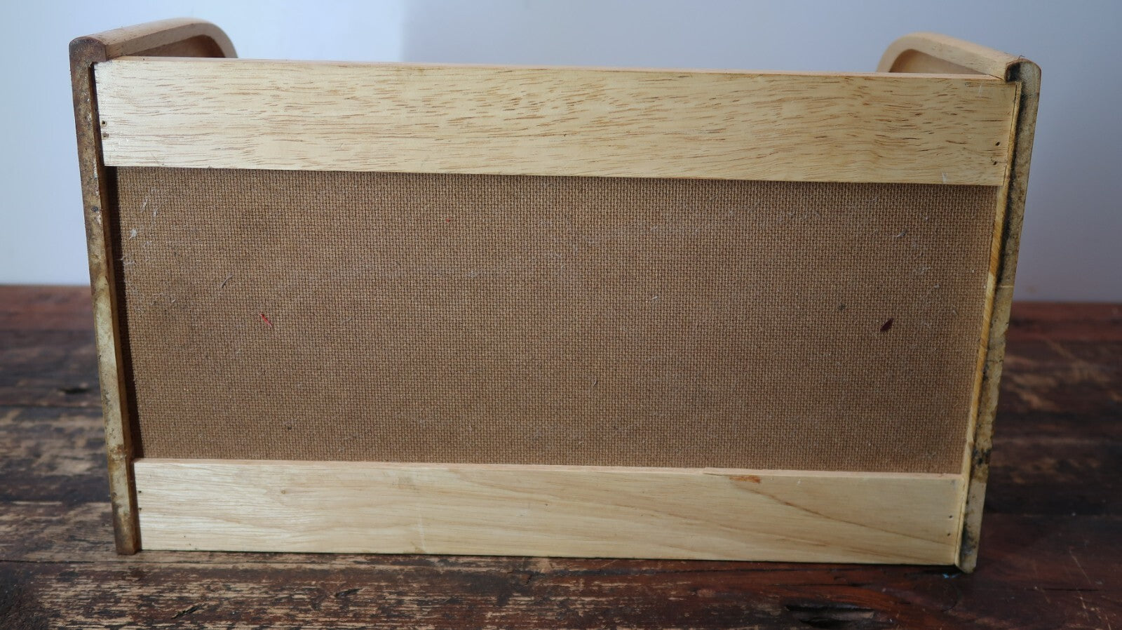 Kamenstein Wood Bread Box Roll-Top Front
