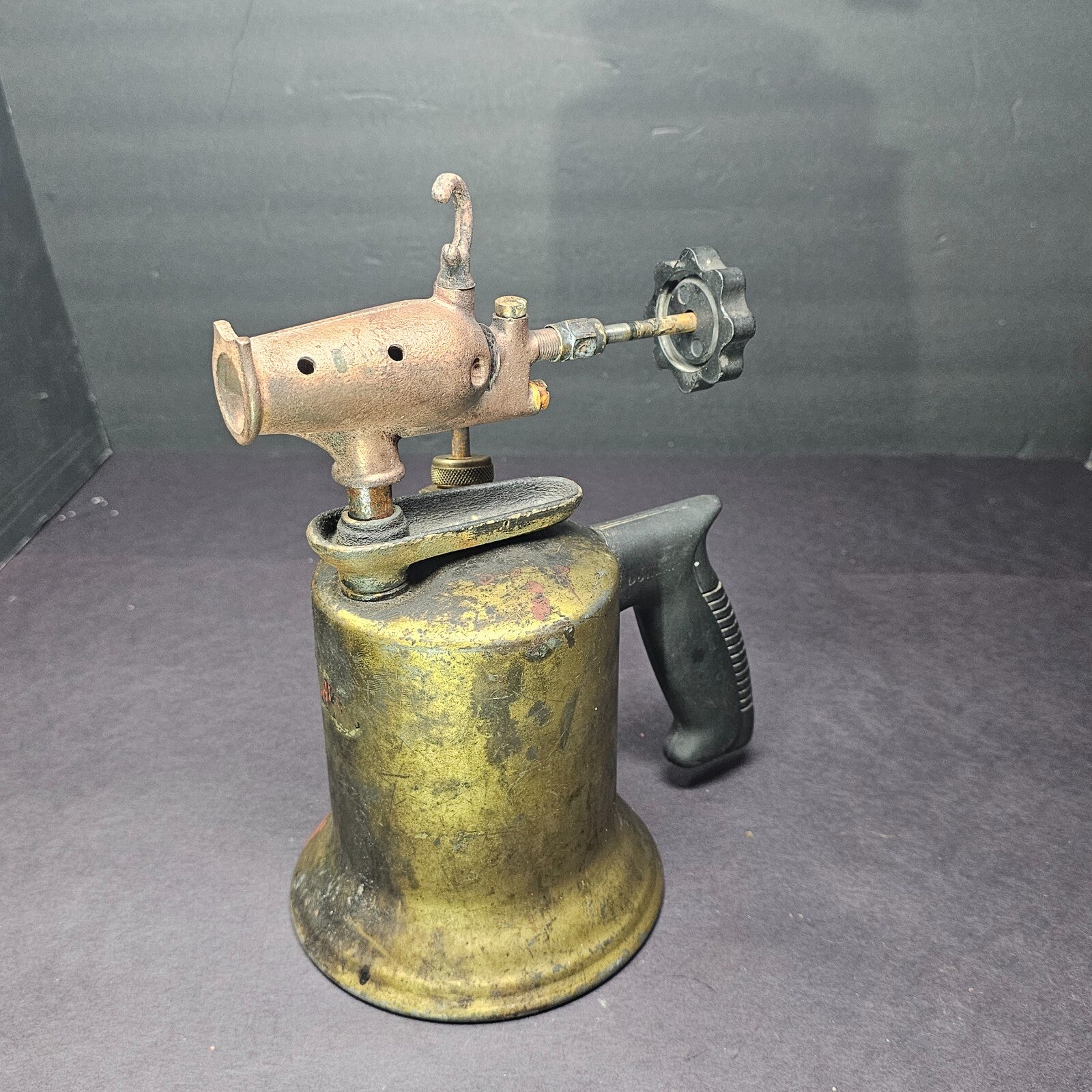 Vintage Dunlap Brass Blow Torch Model with Bakelite Handle (Sold As Parts)