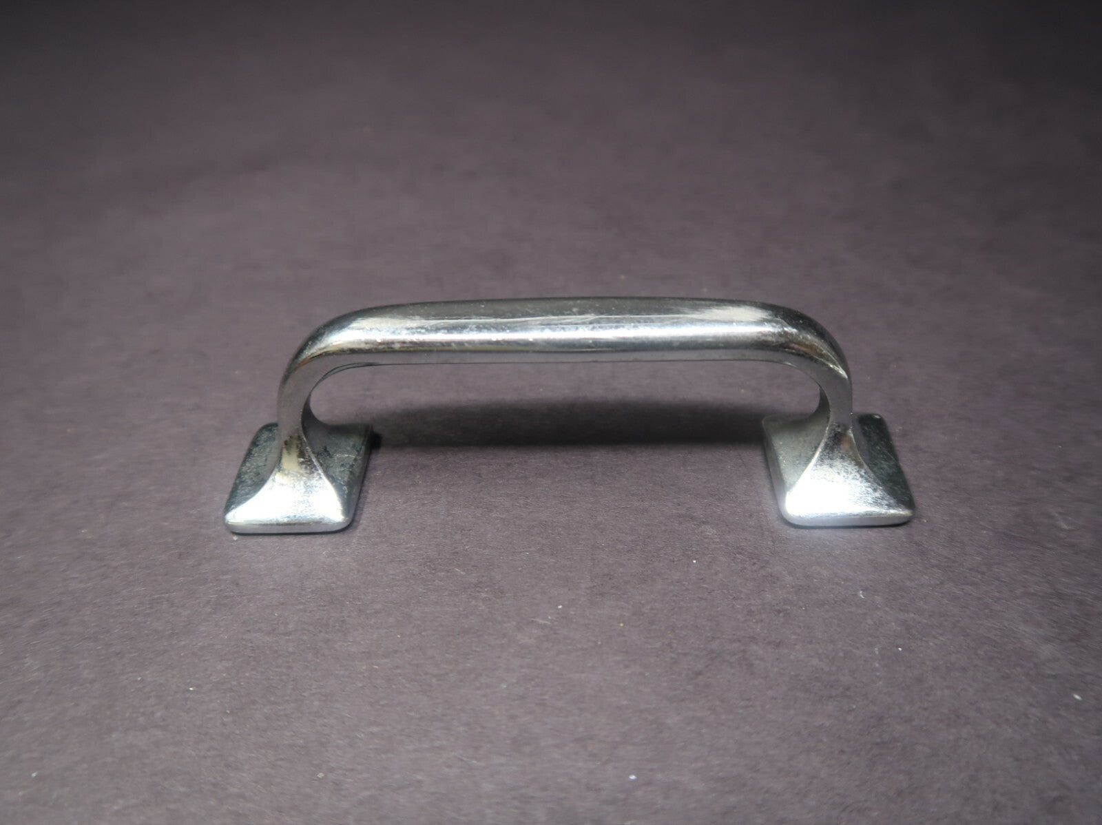 Vintage Chrome Drawer Cabinet Knob Pull 4"