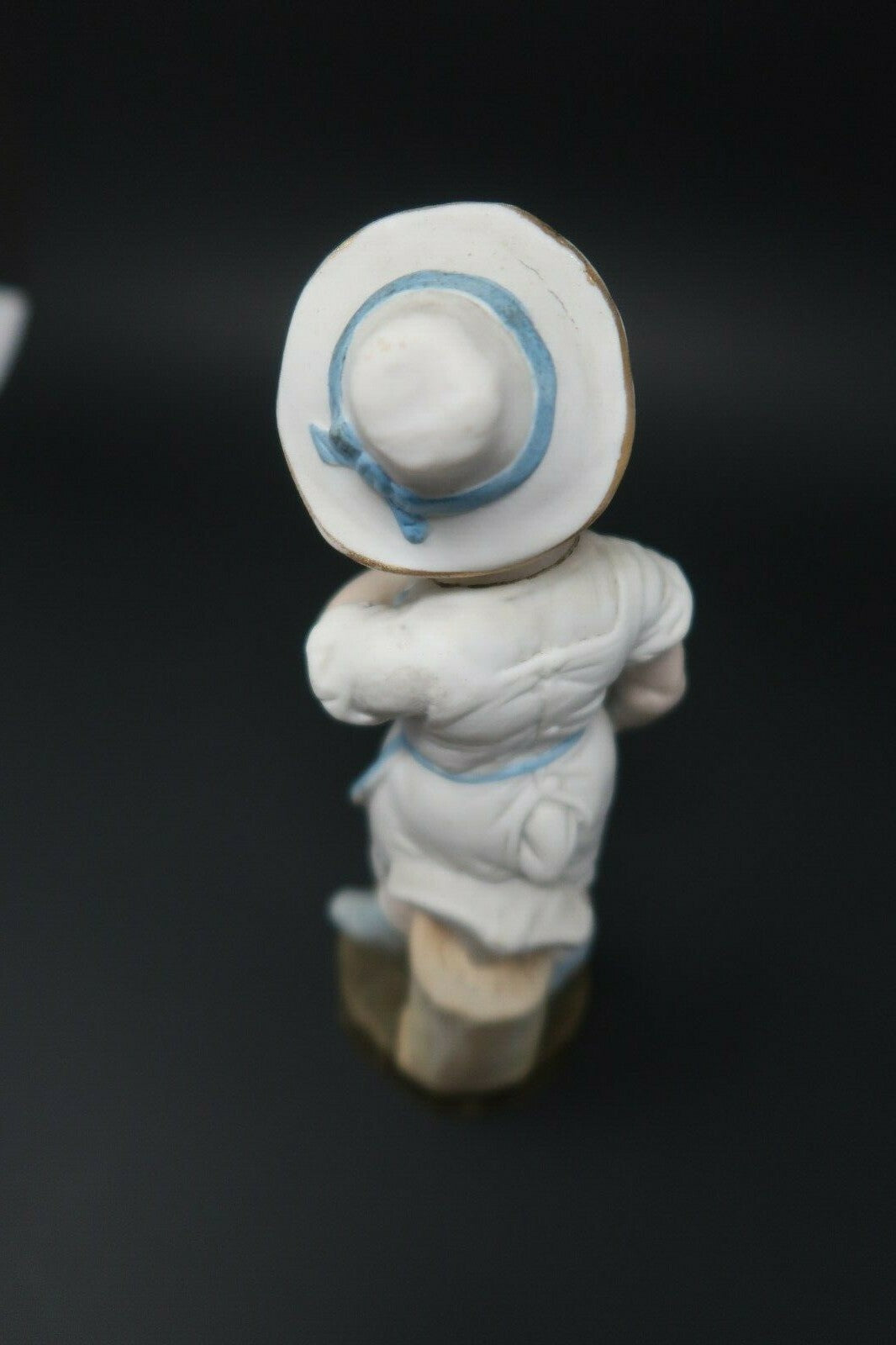 Early 1900's Vintage Child Blacksmith Hand painted Bisque Porcelain Germany 7.5"