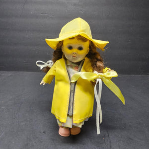 Vintage Vogue Ginny Doll 8" SLW Yellow Zipper Rain Coat