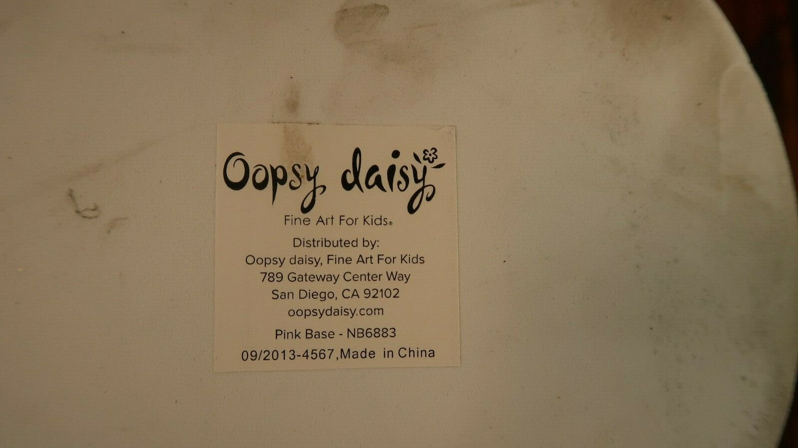 Oopsy Daisy Fine Art For Kids Table Lamp " Love "