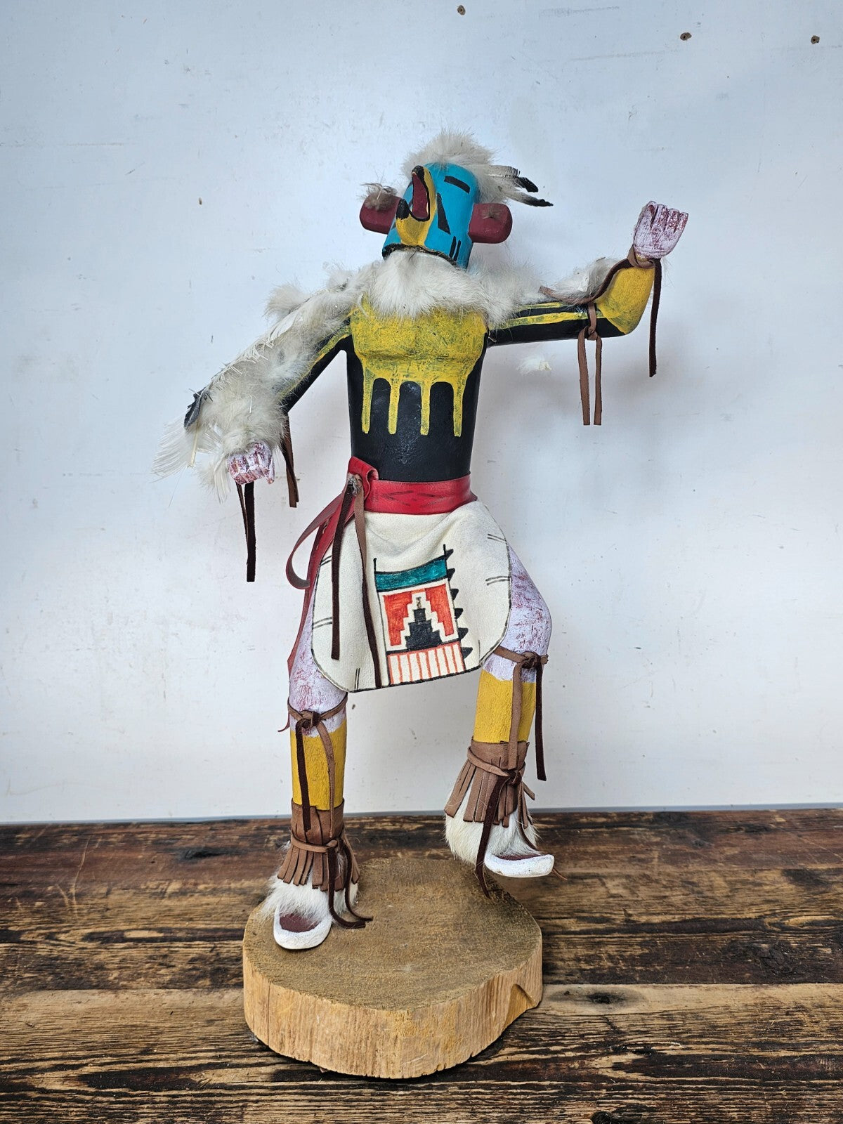 Hopi Eagle Dancer Kachina Doll (Partial Restoration Needed) 20"H