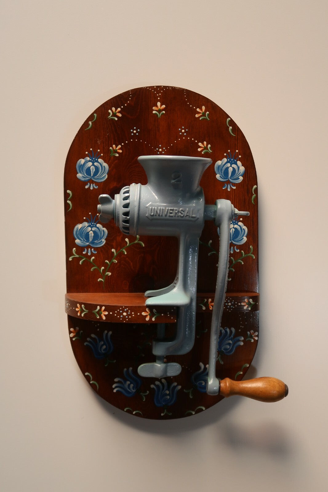 Kitchen Art Decor Universal No. 2 Food Chopper on Hand Painted Wooden Board