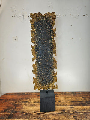 Wrought Iron Art Sculpture By Gold Leaf Design Group 31"H