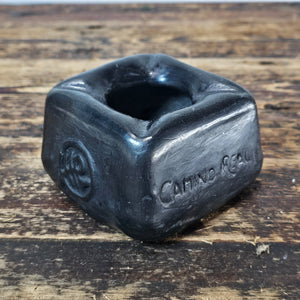 Vintage Oaxaca Black Clay Ashtray Hotel Camino Real In Puerto Vallarta