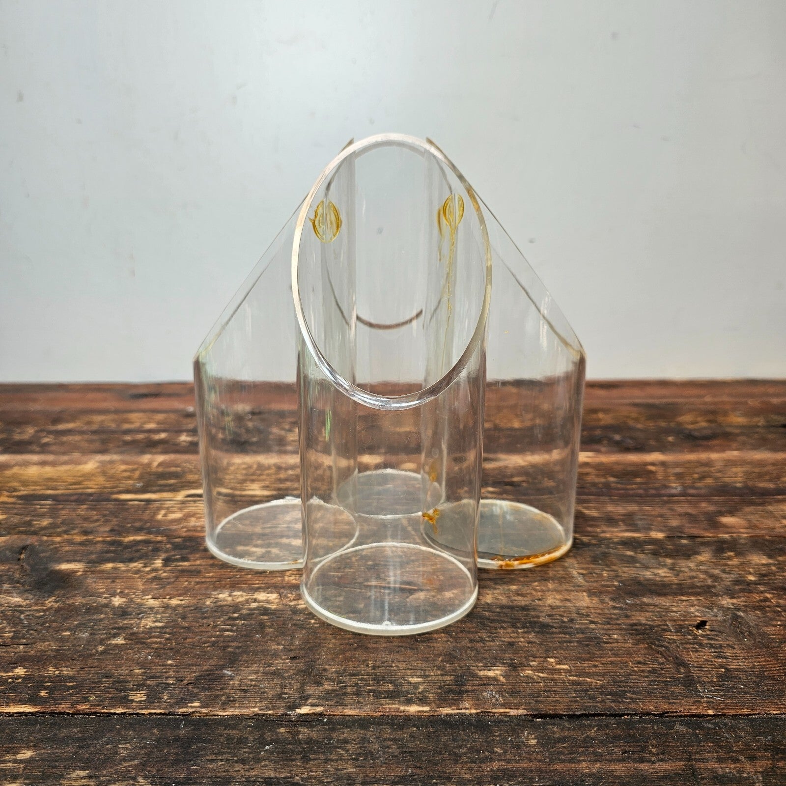 Vintage Lillian Vernon Acrylic Flower Vase