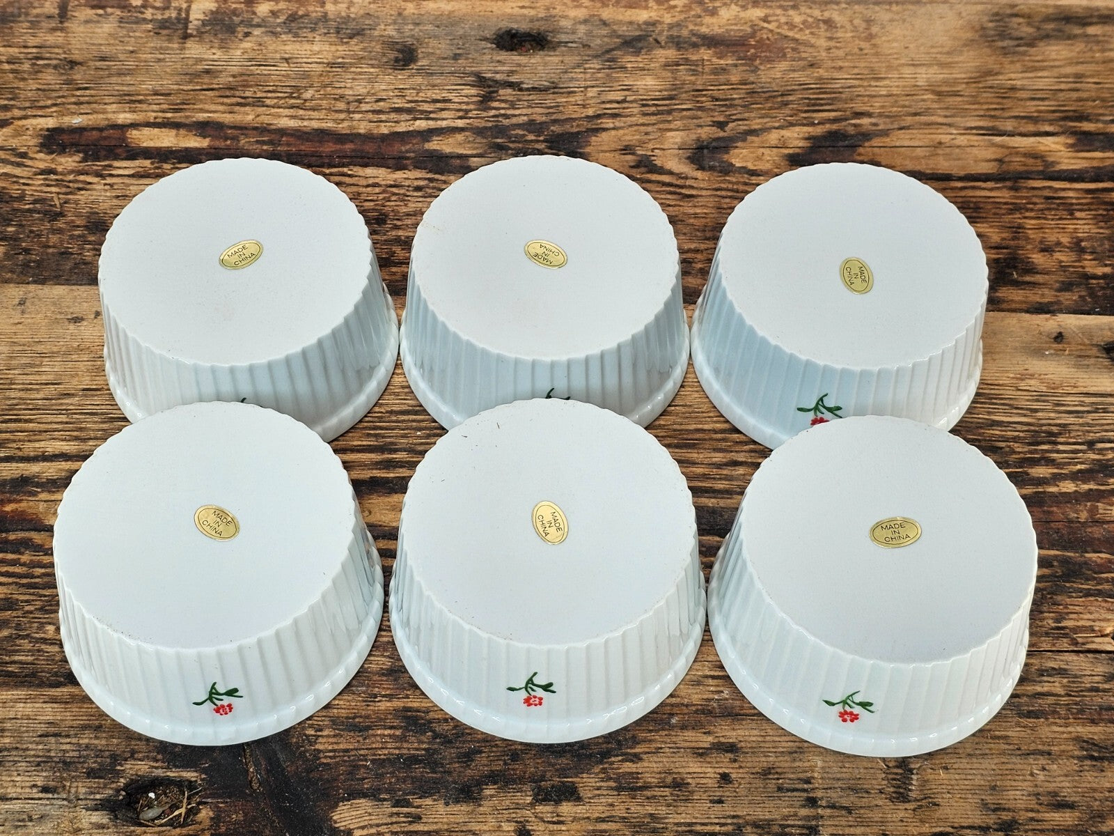 Retro Floral Kitchen Set /Creamer/Ramekins/Covered Casserole Dish/Pie Dish