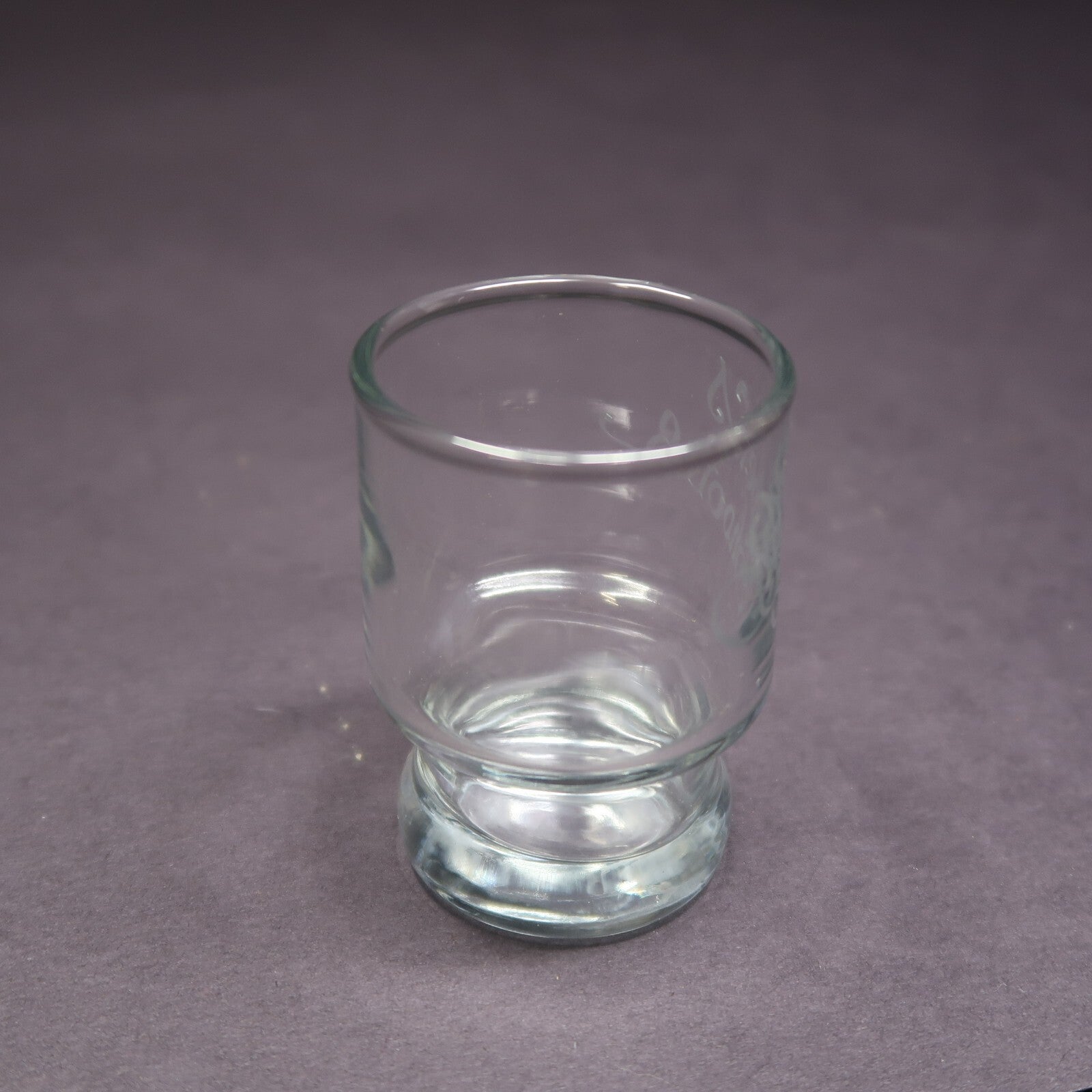Retro Shot Glass Engraved " Ruben's Shooter "H 2.6"