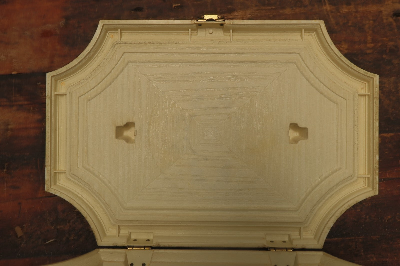 Vintage Max Klein Plastic Sewing Box With Yellow Tray