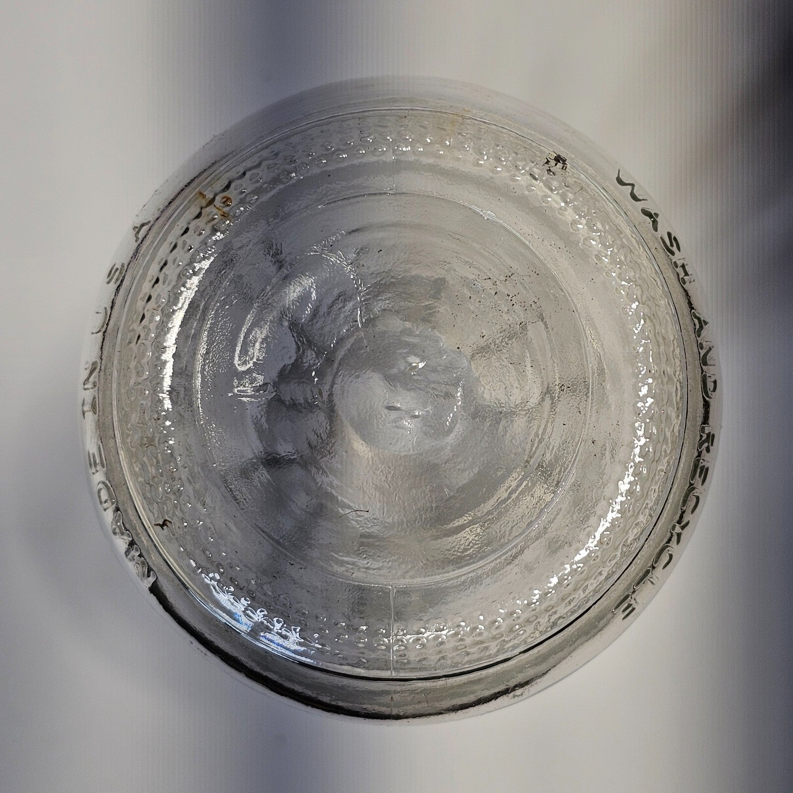 Weaver Quality Blue Ribbon Products Pint Glass Milk Bottle Made In USA 7.25"H