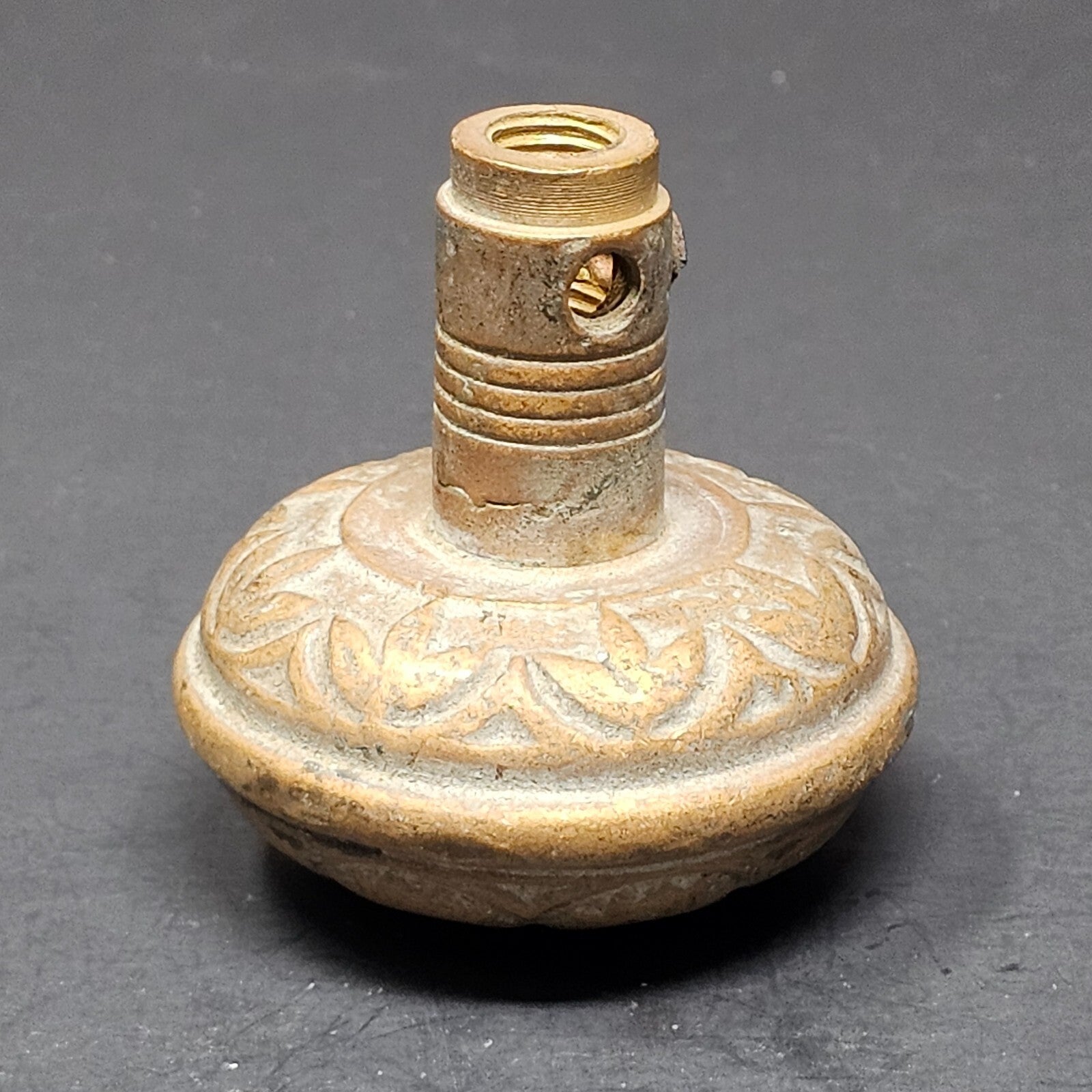 Antique Single Door Knob Solid Brass (1 lb.)