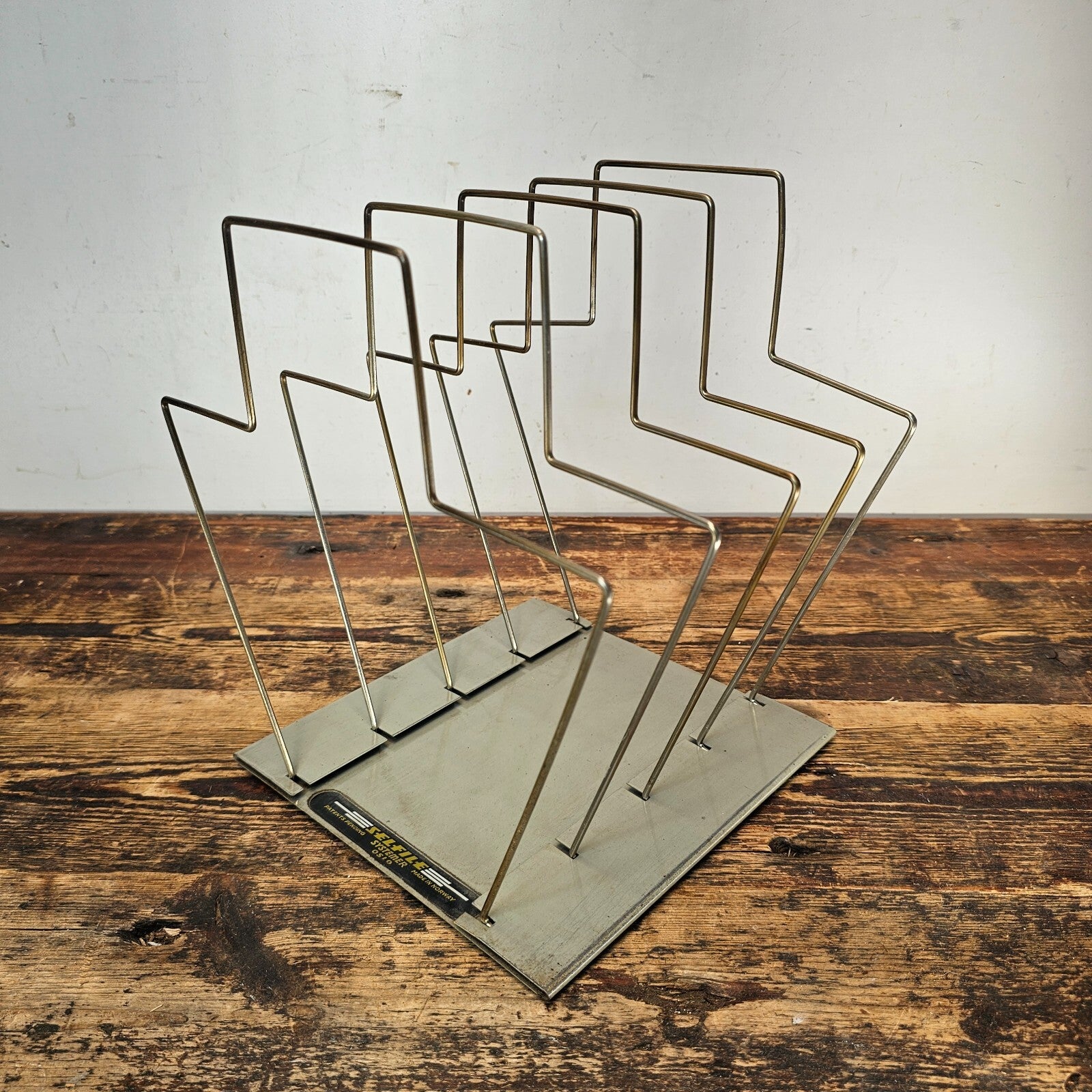 Vintage Norwegian-Made Paper Filing System by SELFILE Systemer
