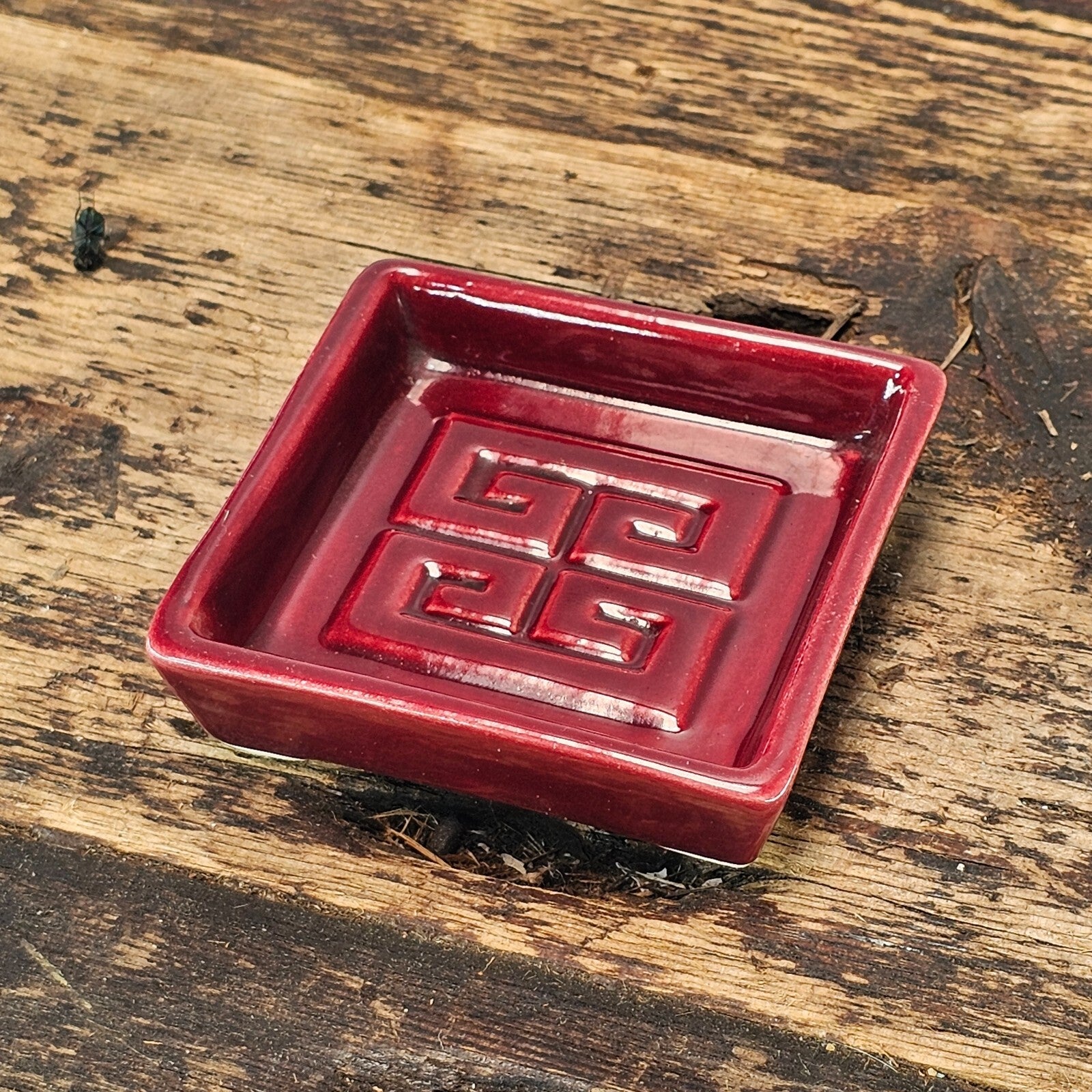 Mid-Century Modern Claire Lerner Studio Pottery Dish / Ashtray 1949