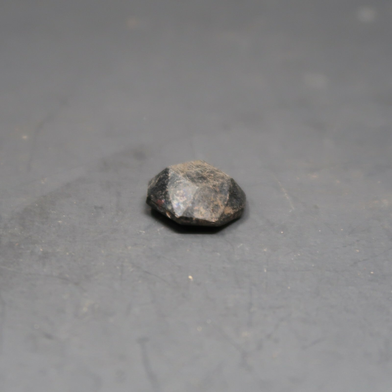 Antique Black Octagon Button