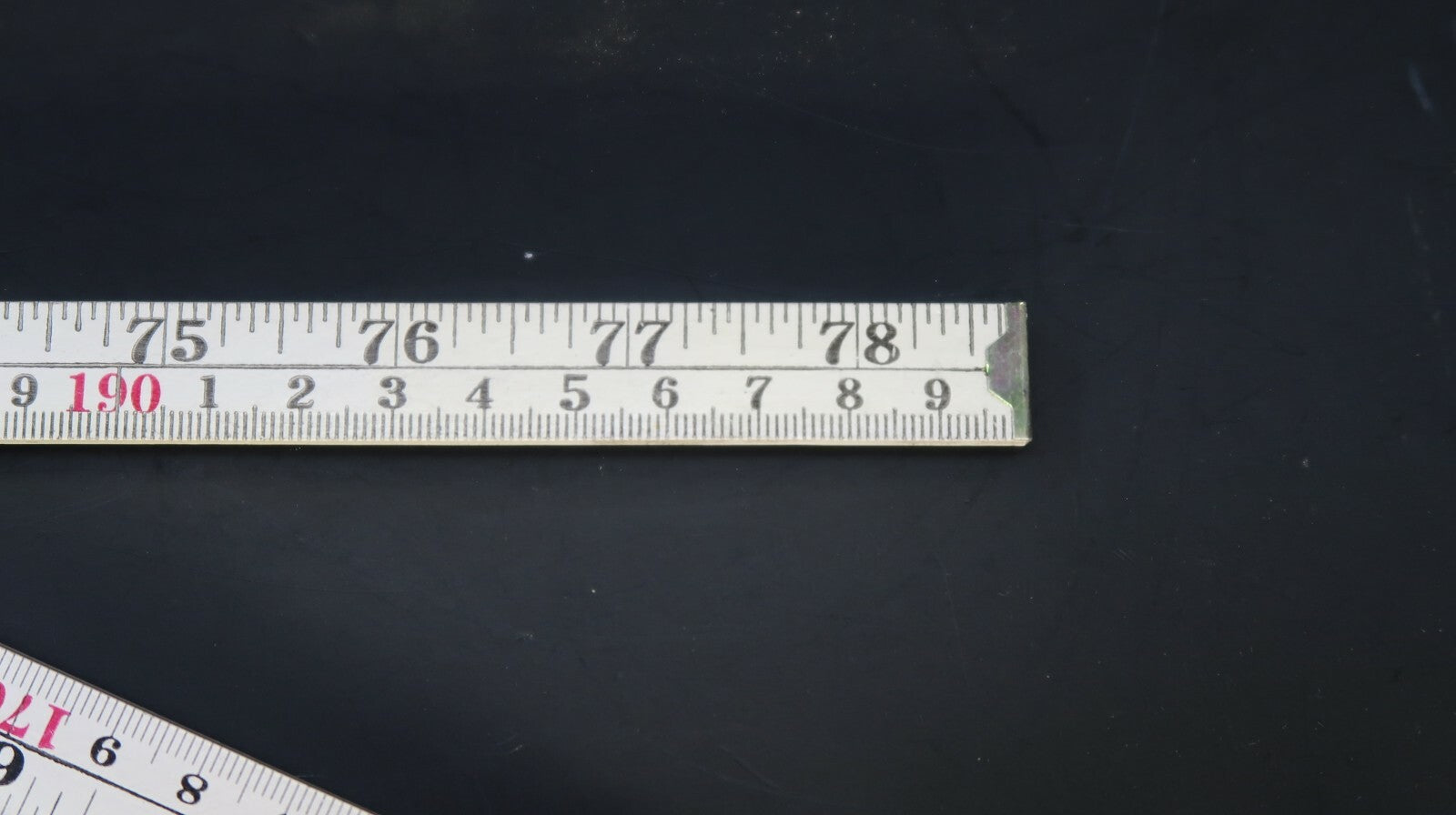 2 Meter / 78 Inch White Wooden Fold Out Ruler 10 Fold