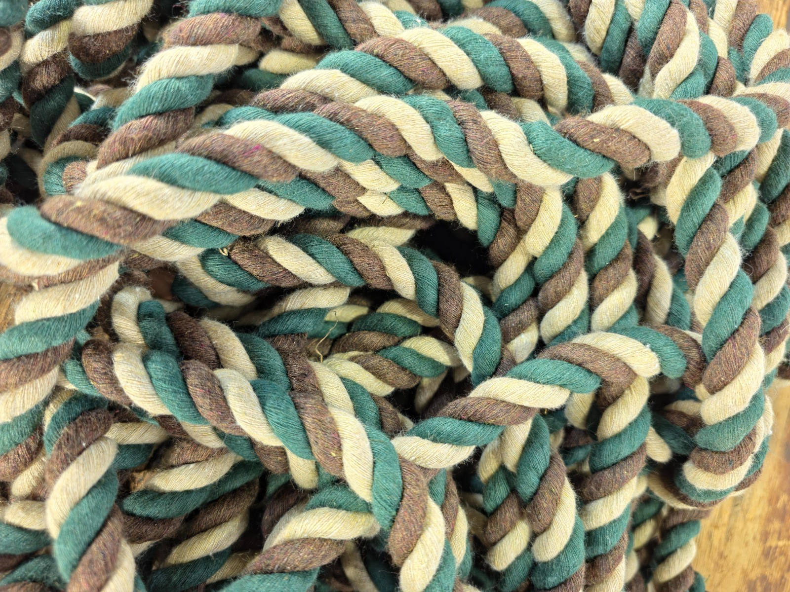 Ravenox 0.5" x 84' Twisted Cotton Rope | 3-Strand Made in USA Multi-Color Coil