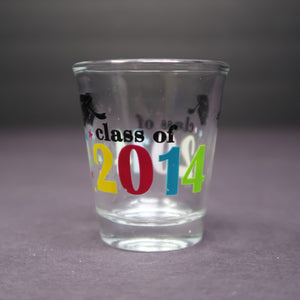 Class of 2014 Shot Glass H 2.34"