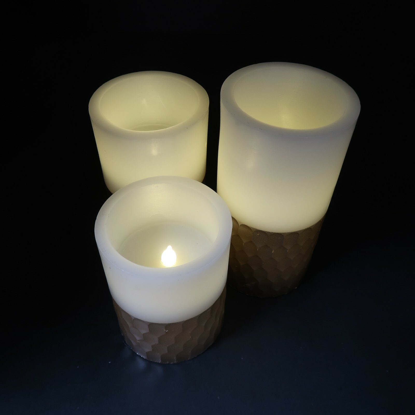 3 pcs Studio Mercantile LED Candle Set