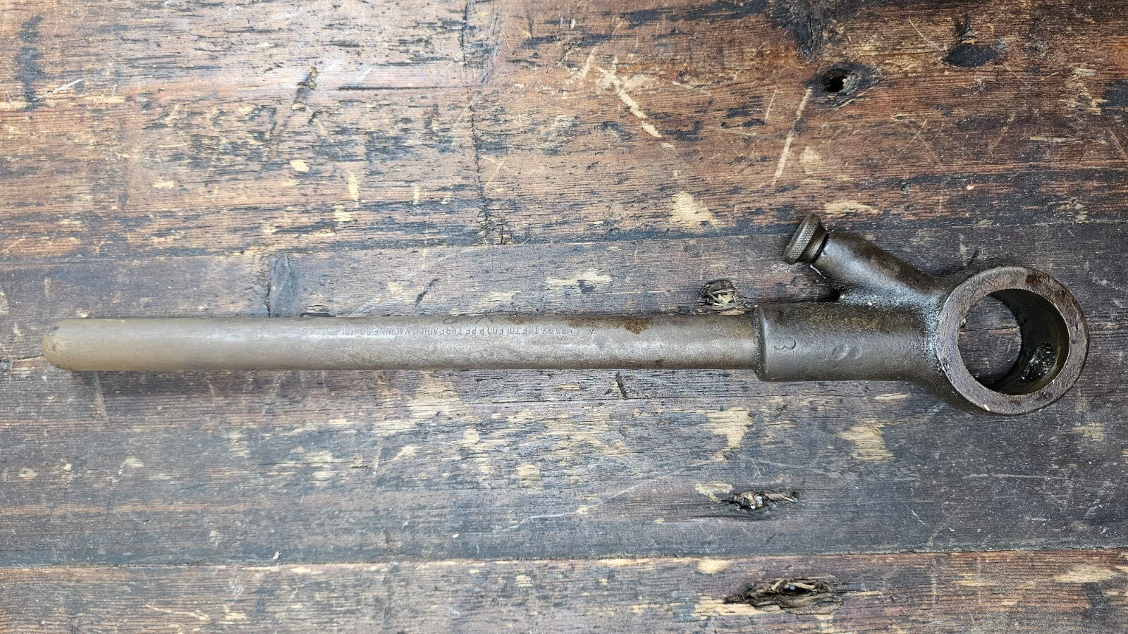 Toledo Pipe Threading Machine Co. with 3 Dies 3/4, 1/2, 3/8" Vintage