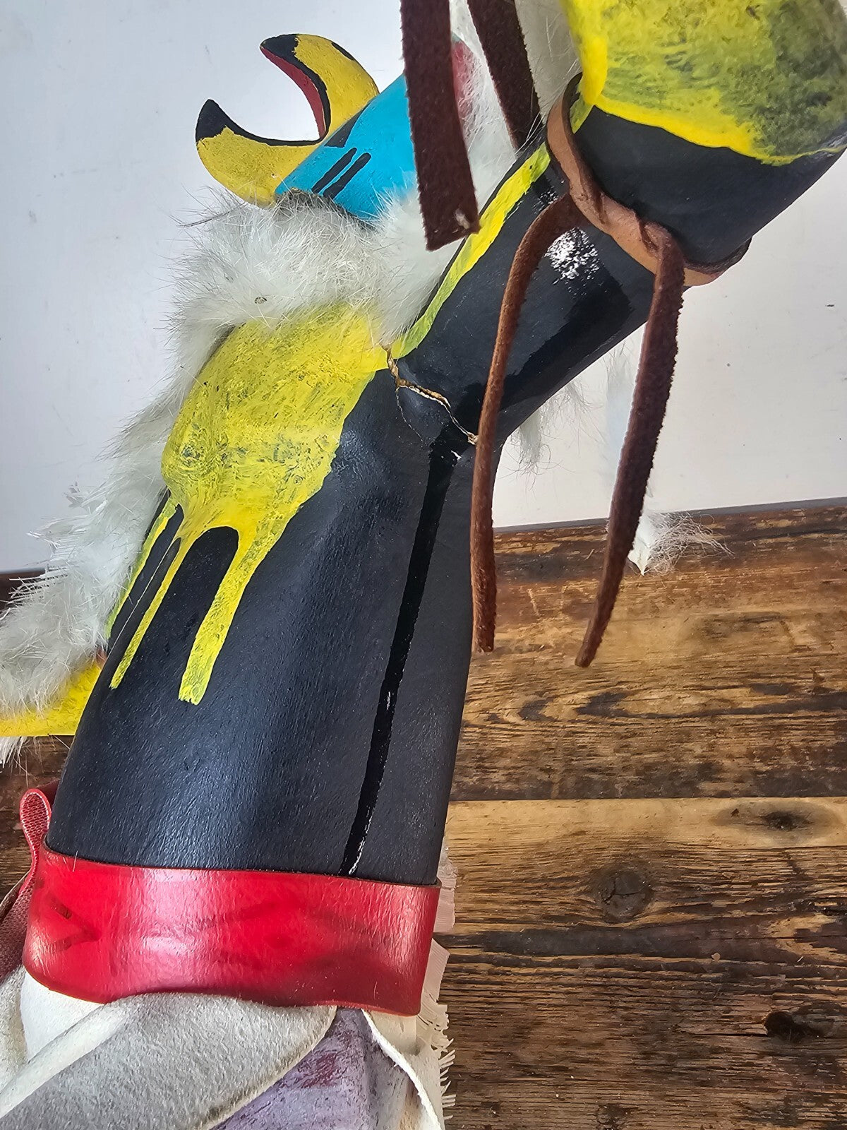 Hopi Eagle Dancer Kachina Doll (Partial Restoration Needed) 20"H