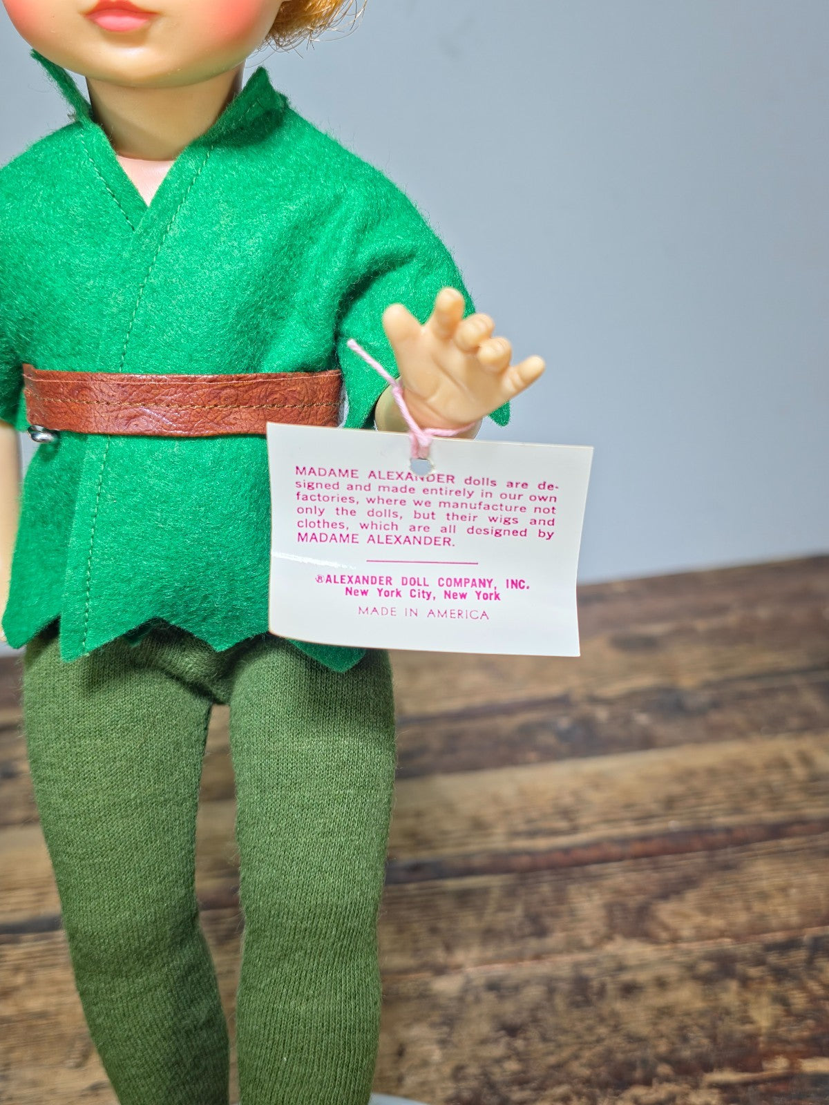 Vintage 1970s Madame Alexander Peter Pan Doll 14” w/ Box & Tag | Near Mint