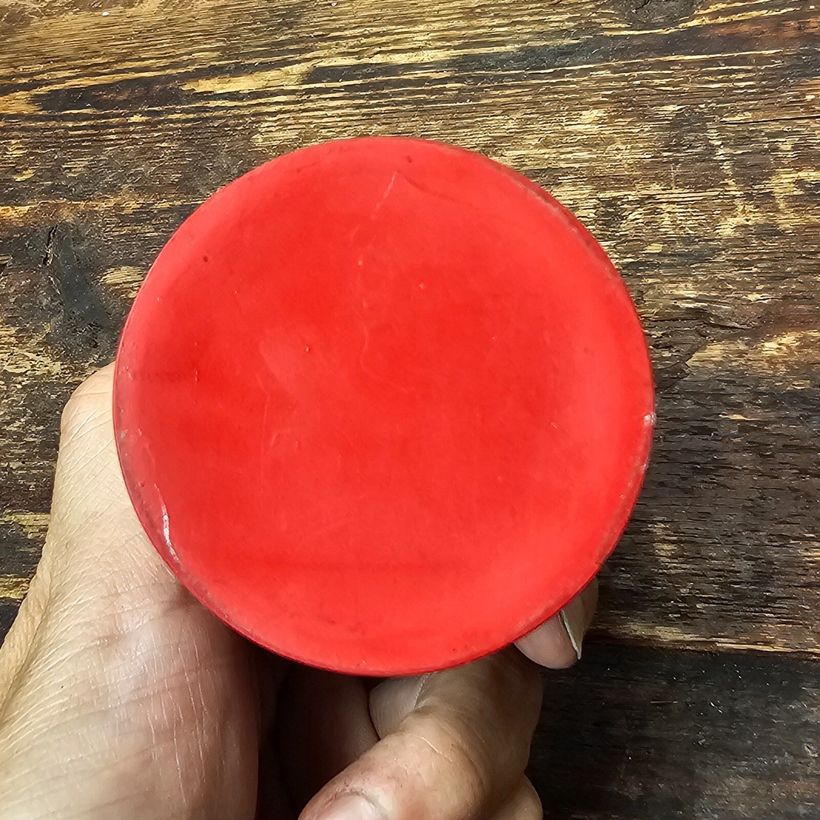 Vintage Chinese Cinnabar Round Canister Jar Kempinski Hotel Beijing in China