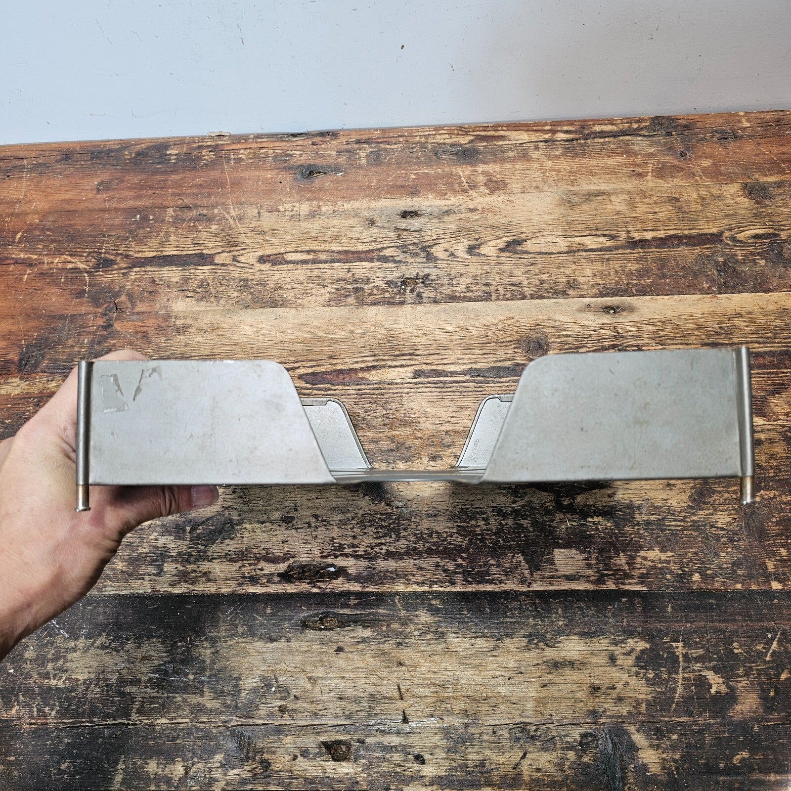 Vintage Y and E Metal Desk Tray Organizer