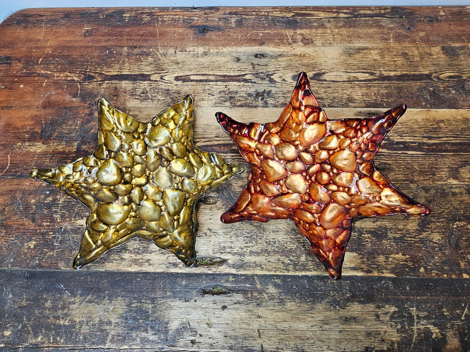 Set of 2 Z Gallerie "Arda" Pebble Star Bowl Set