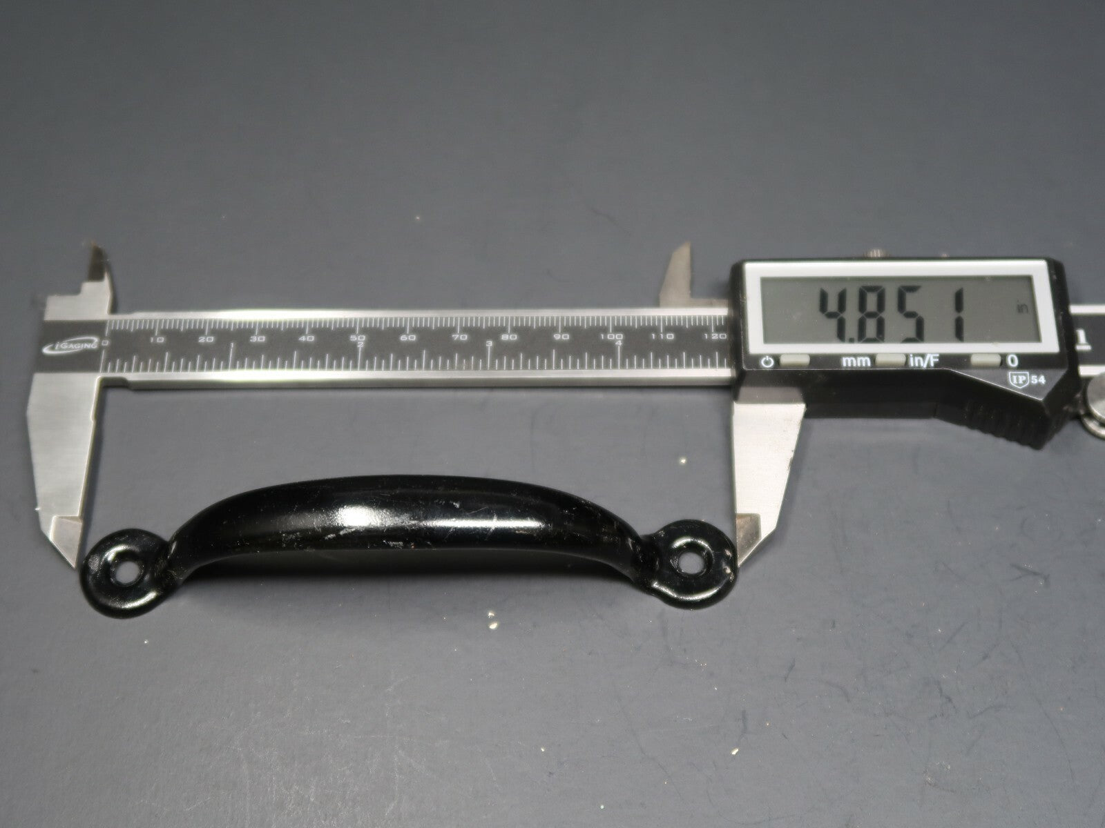 Set of 3 Vintage Aluminum Cabinet Drawer Pull Black (B)
