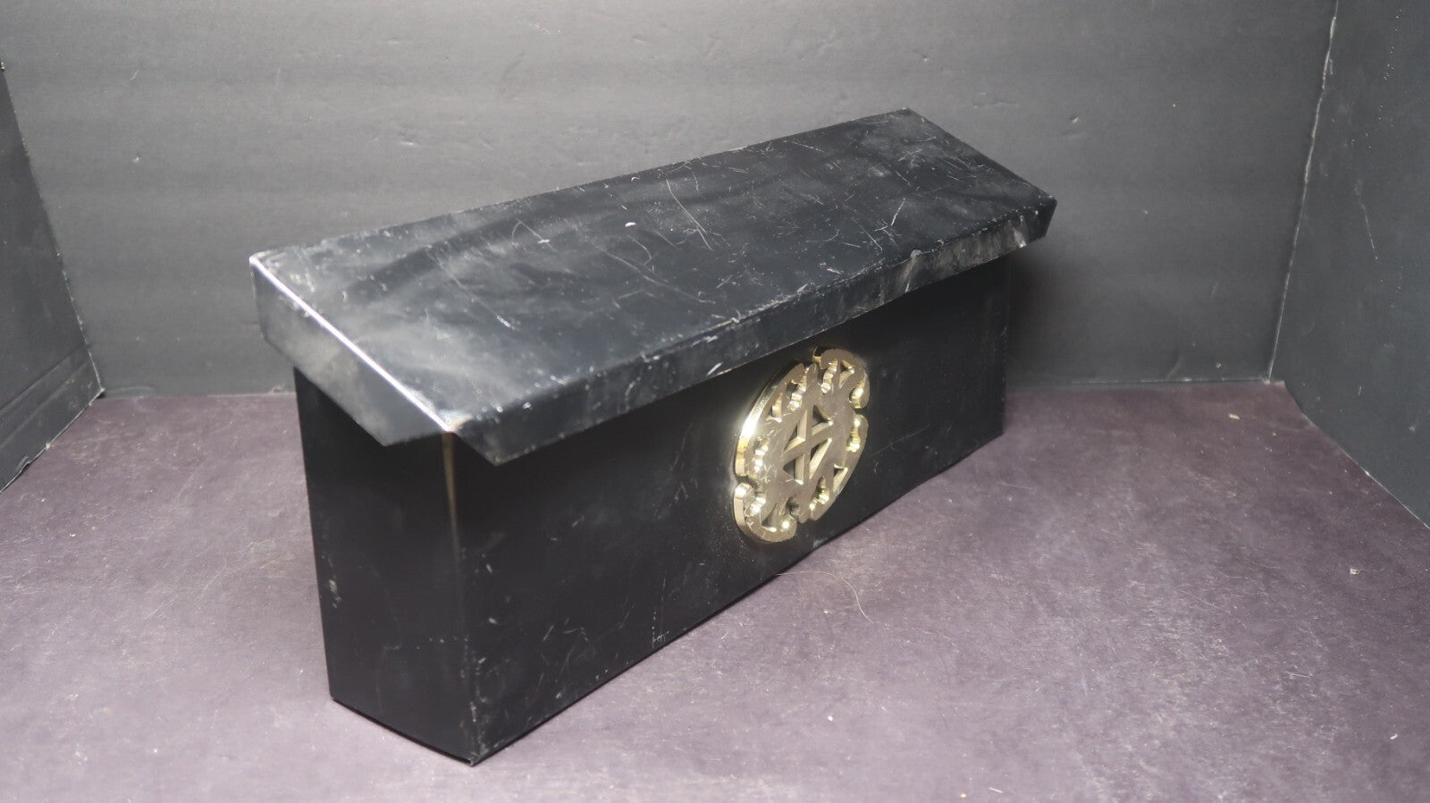 Vintage Wall Mounted Mailbox Flip Top Mail Slot 16.5" W x 3.5" D x 6.25" H