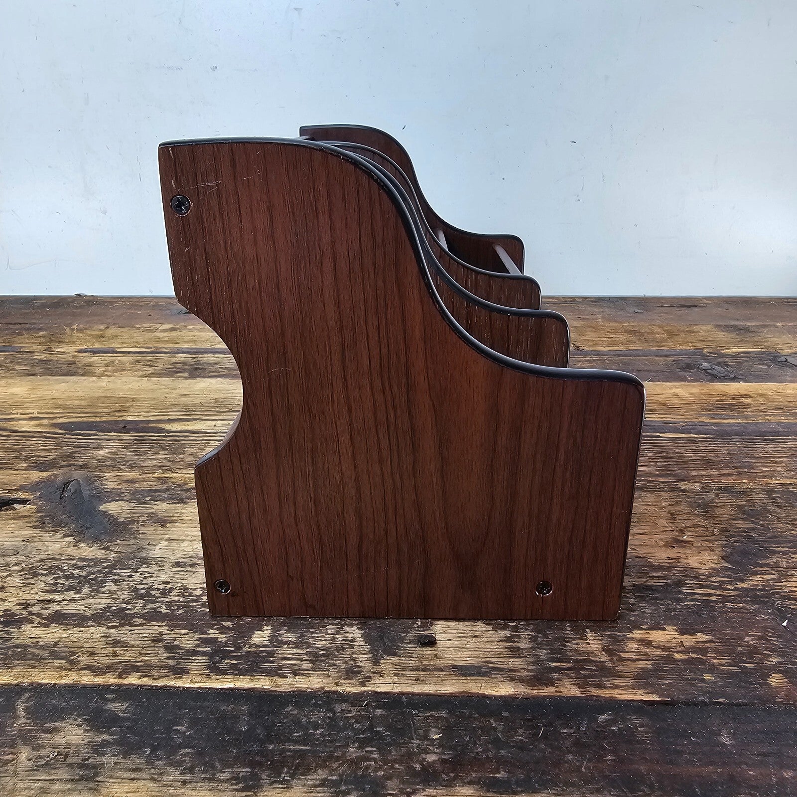 Compact Desktop Organizer CD Rack / Pen Holder 11"L x 5.5"D x 6.25"H