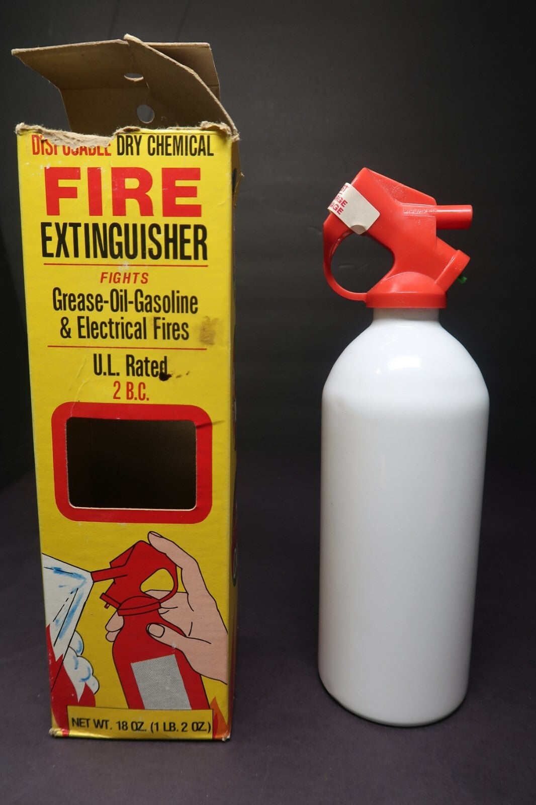 Vintage 1983 R.C. Industries Inc Fire Extinguisher