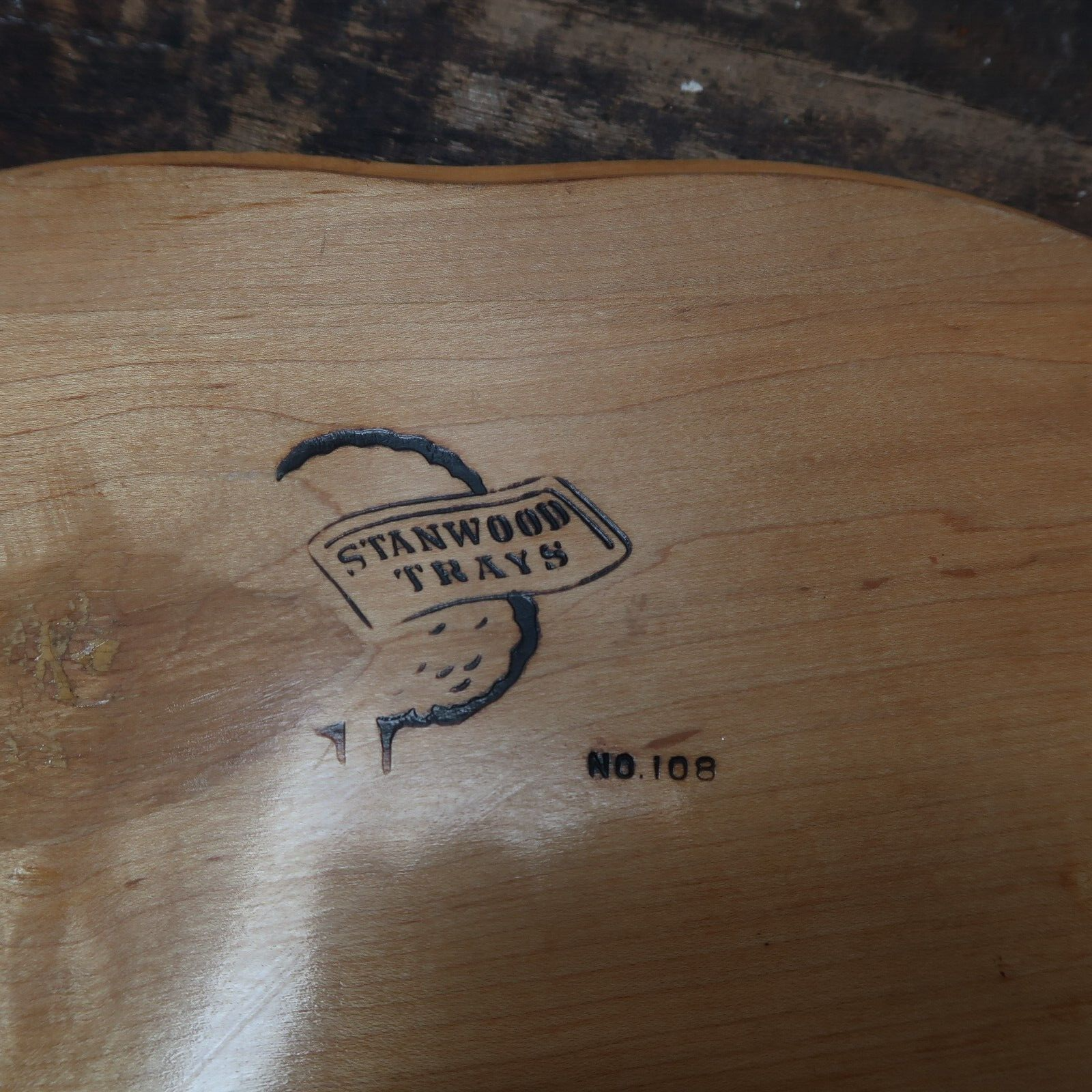 Vintage Large Stanwood Trays Lazy Susan Wooden Turntable 22" x 22" x 2.75"