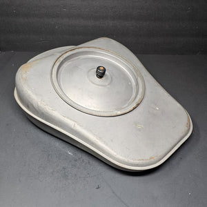 Antique Steel Bed Pan With Hinged Lid Made By Duquesne Works ?