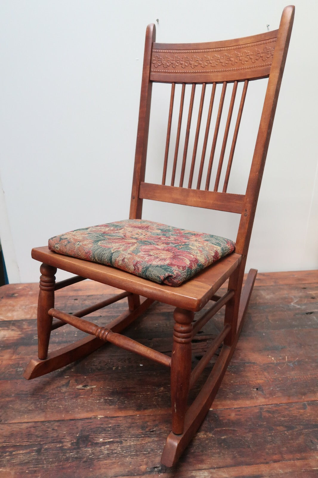 Antique Wooden Rocking Chair H35" x W17" x L31"