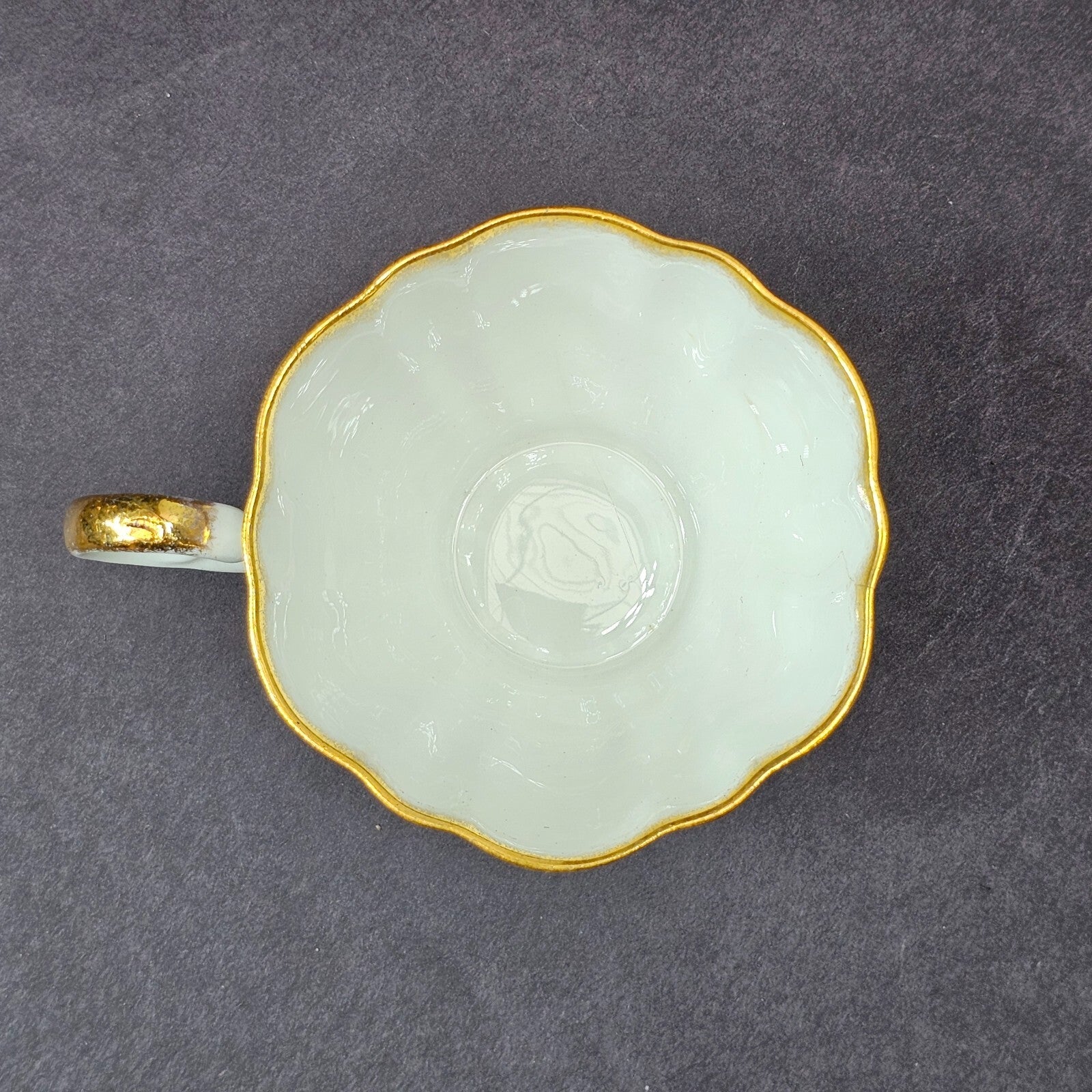 Vintage Taylor and Kent Gold Trim Teacup & Saucer Set From England