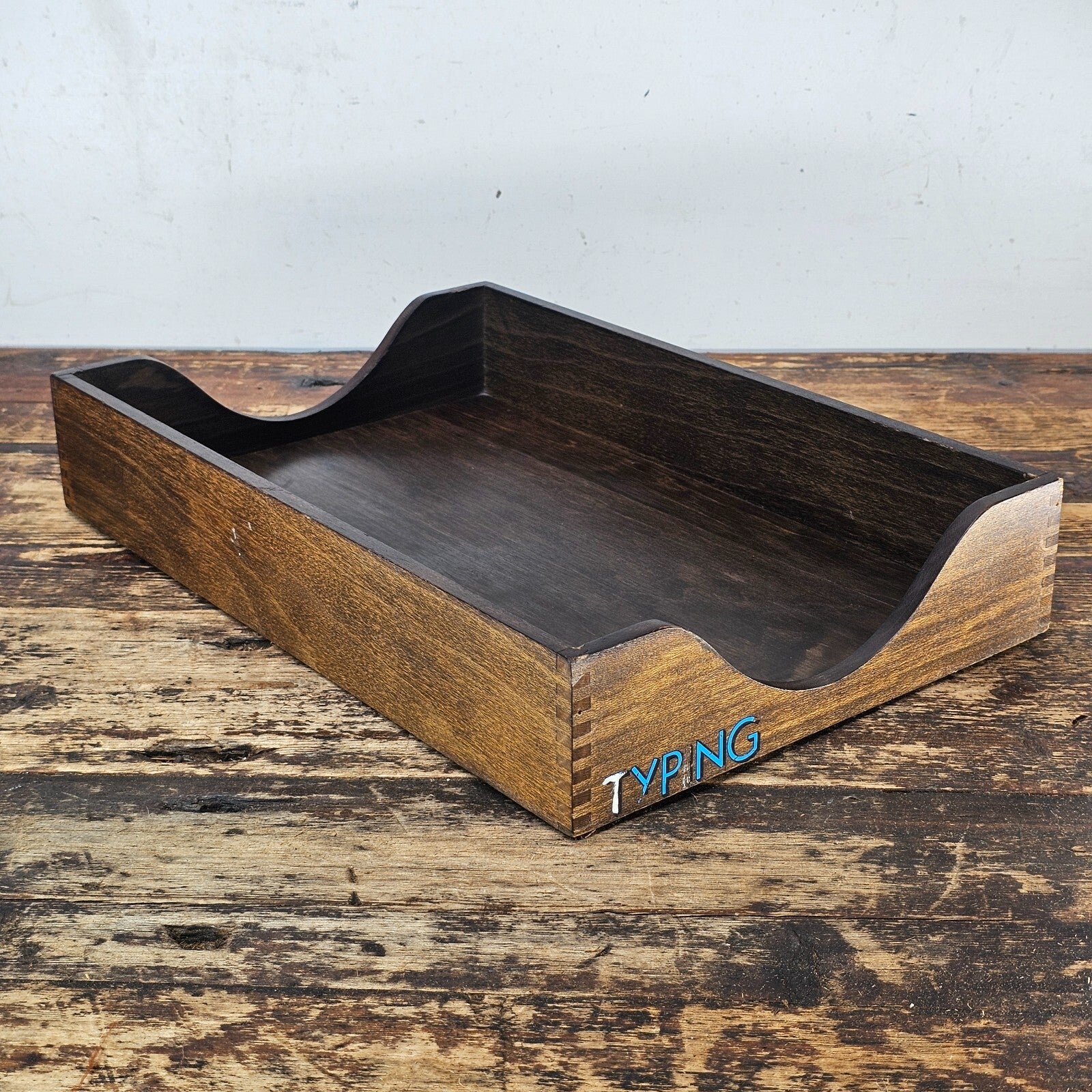 Vintage Rosewood Paper Tray