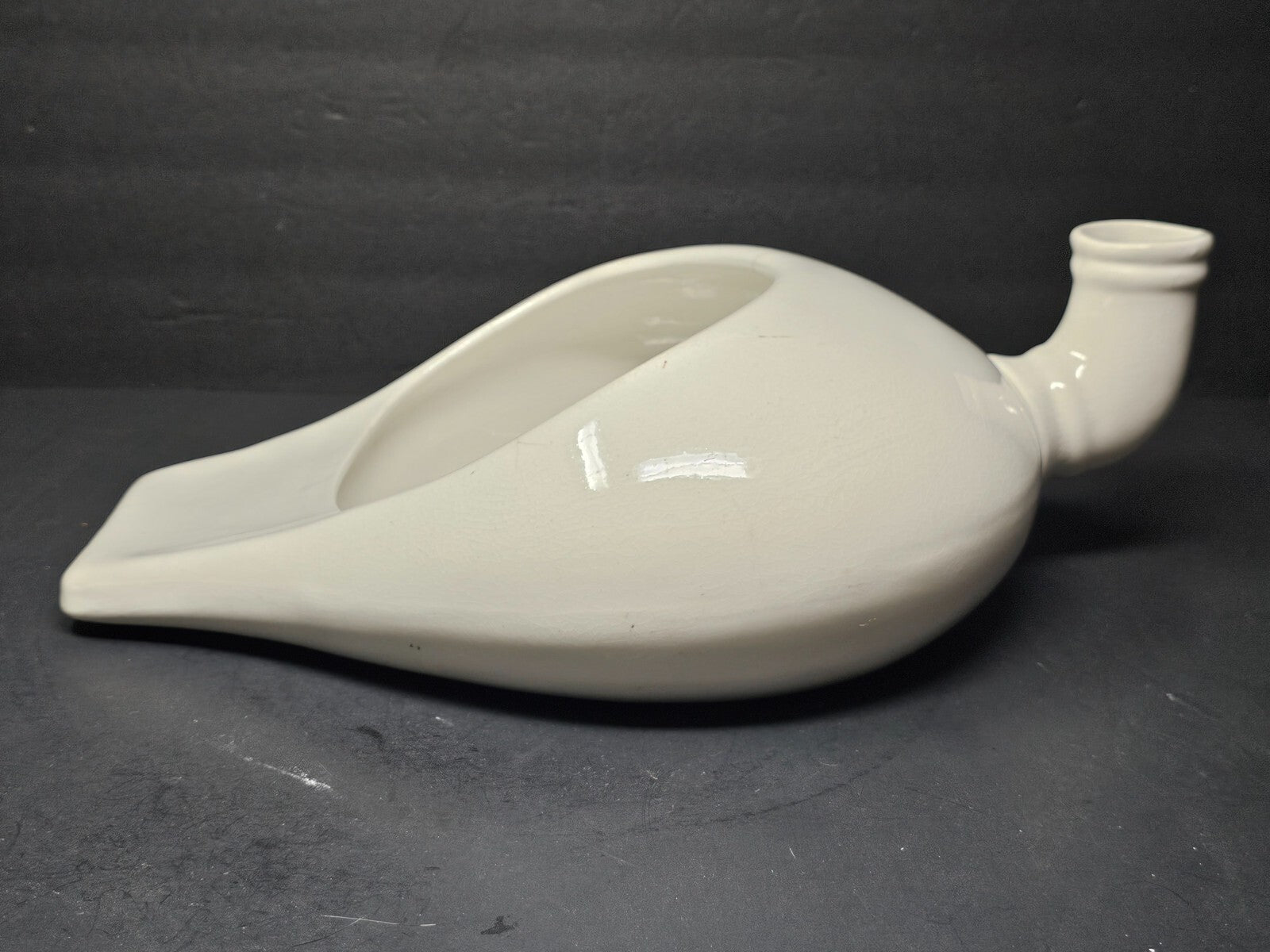 Antique White Porcelain Ironstone China Bed Pan