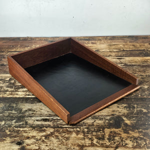 Jens Risom Style Vintage Walnut Letter Tray  (1950s-1960s)