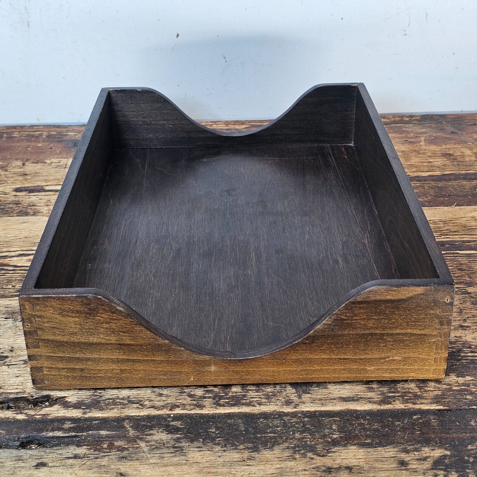 Vintage Rosewood Paper Tray