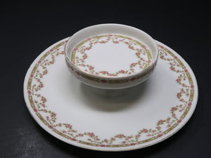 Antique Victoria Austria Porcelain 2 Tier Cake Pastry Plate