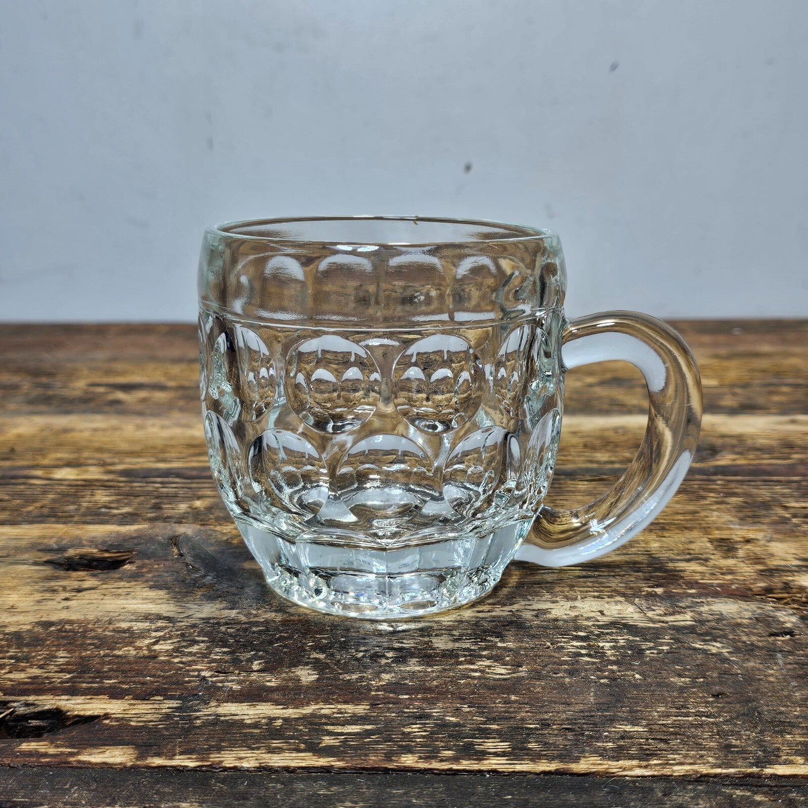 Vintage Libbey CRISA Dimple Stein Beer Mug 5.5"L x 4"W x 4"H