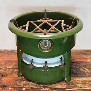 BECCON Enamelware Stove Kerosene 3-Wick Camping Cooker Green
