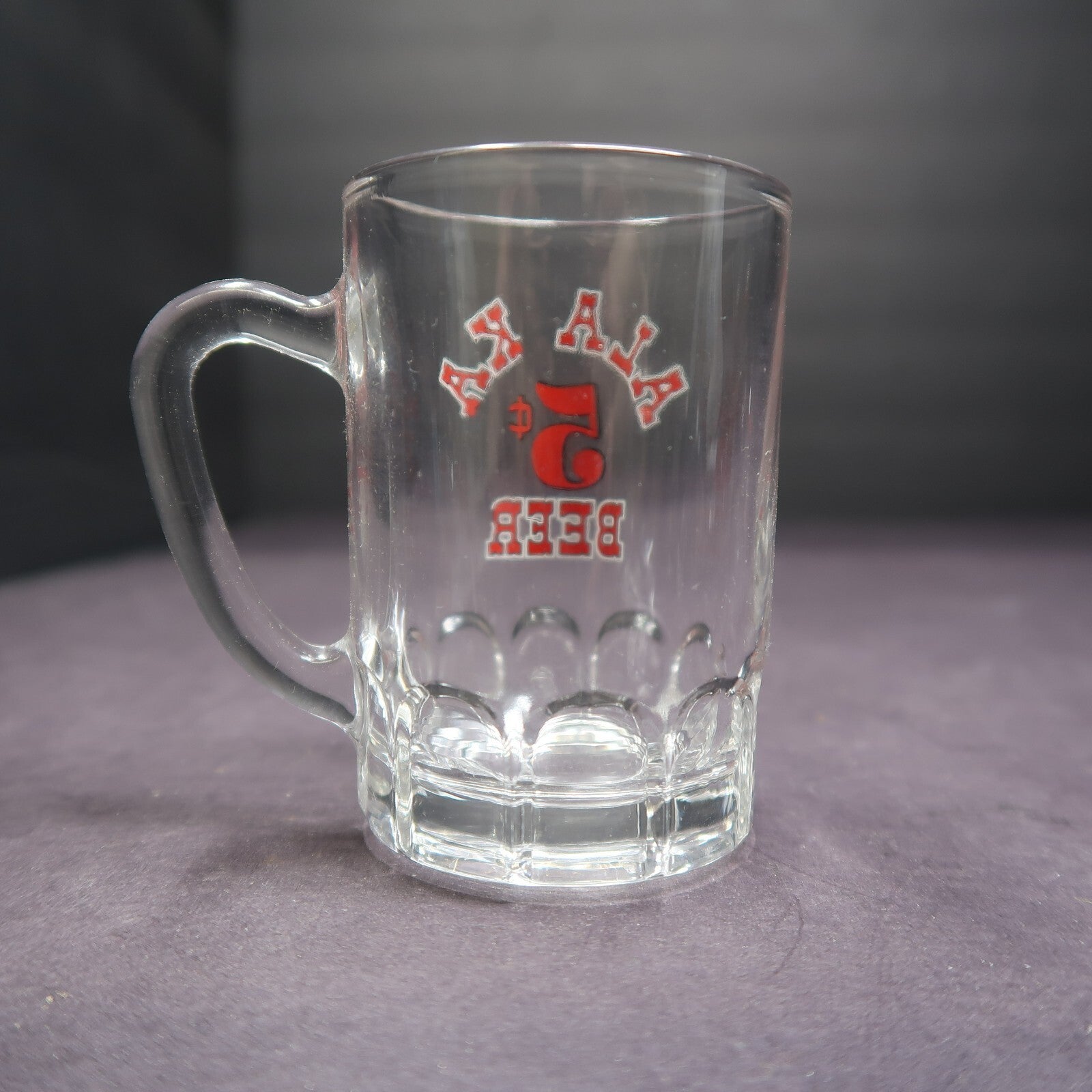Vintage Alaska 5 Cent Beer Shot Glass Mug with Handle H 2.9"