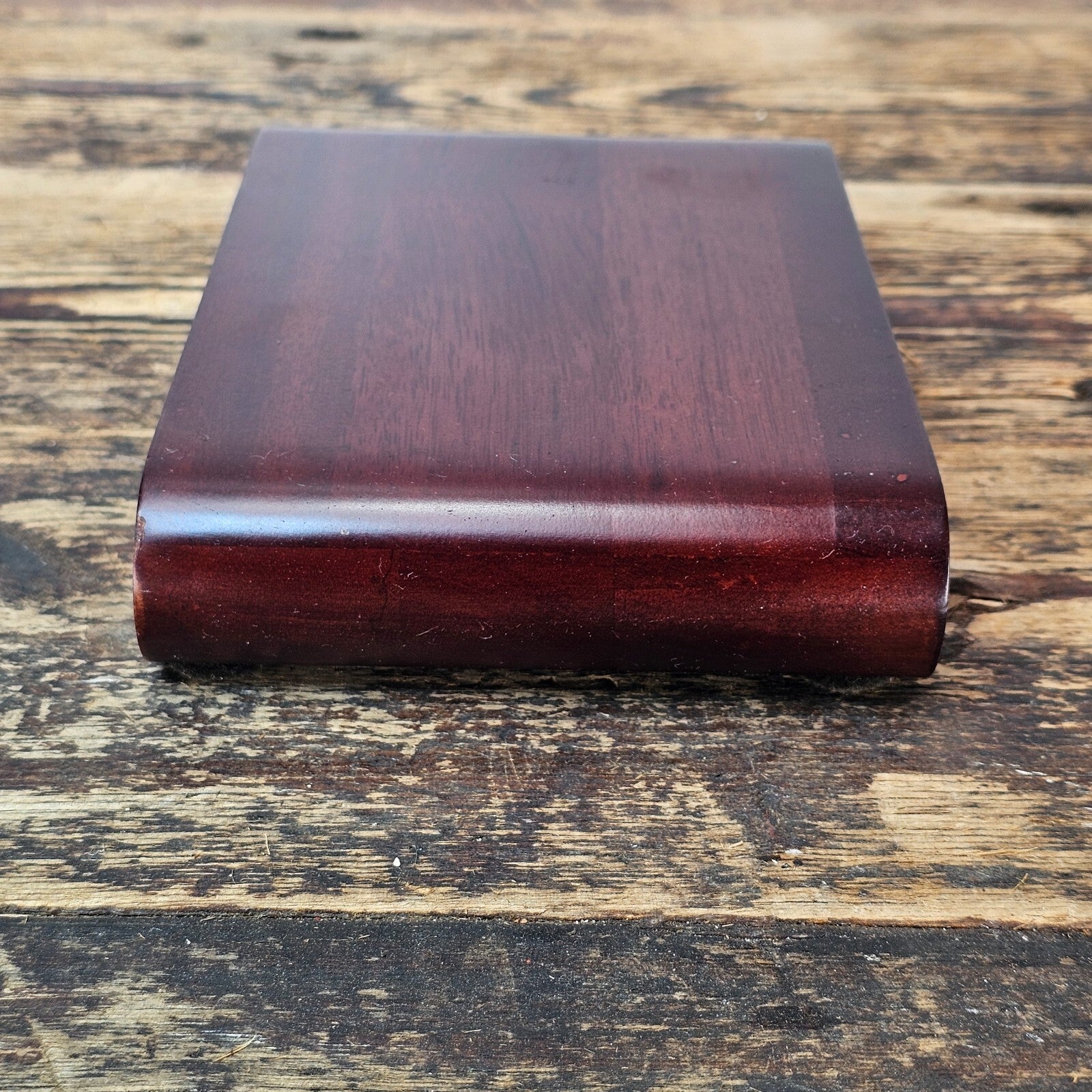 Small Rosewood Scroll Stand 7.25"L x 5"W x 1.5"H