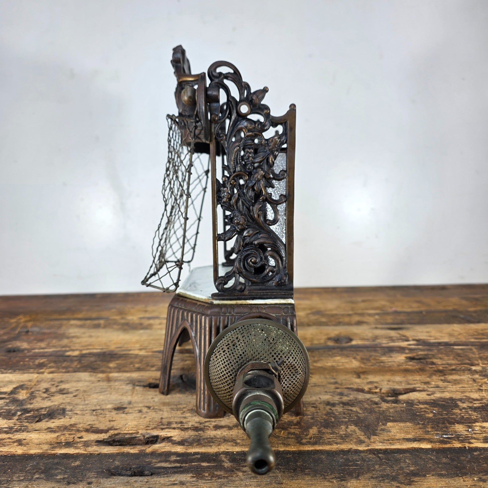 Antique Welsbach "Kern Radiator" Ornate Cast Iron Gas Heater (c.1895–1915)