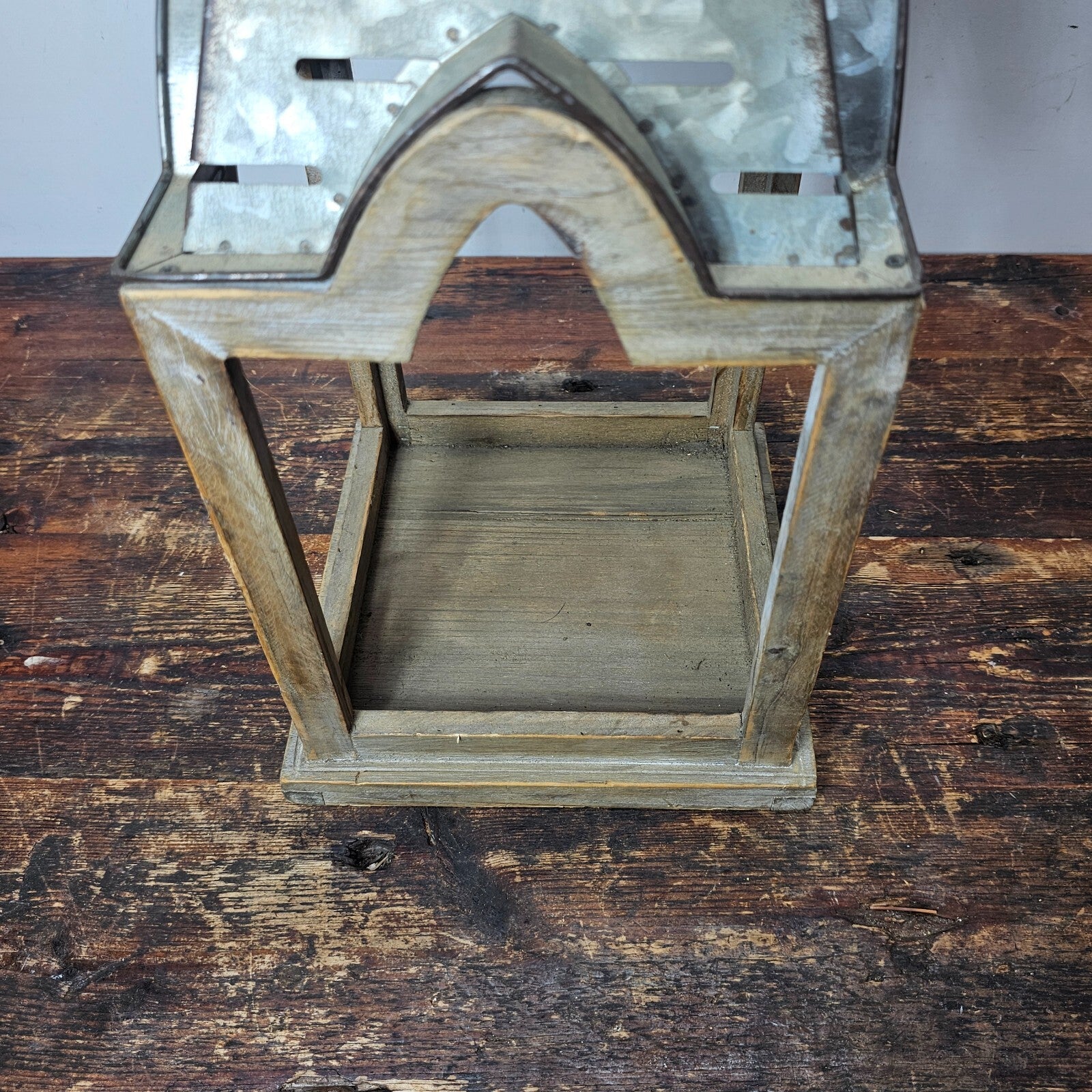 Decorative Candle Holder / Bird Feeder 8.5" x 8.5" x 21.5" H