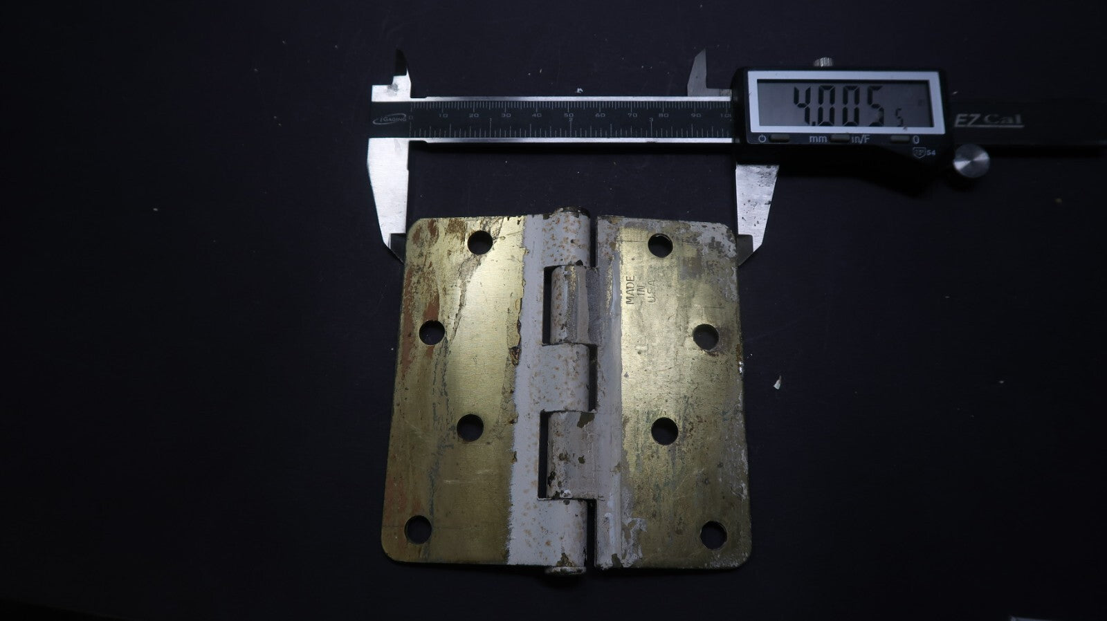 Set of 3 Vintage Door Hinges 4" x 4"