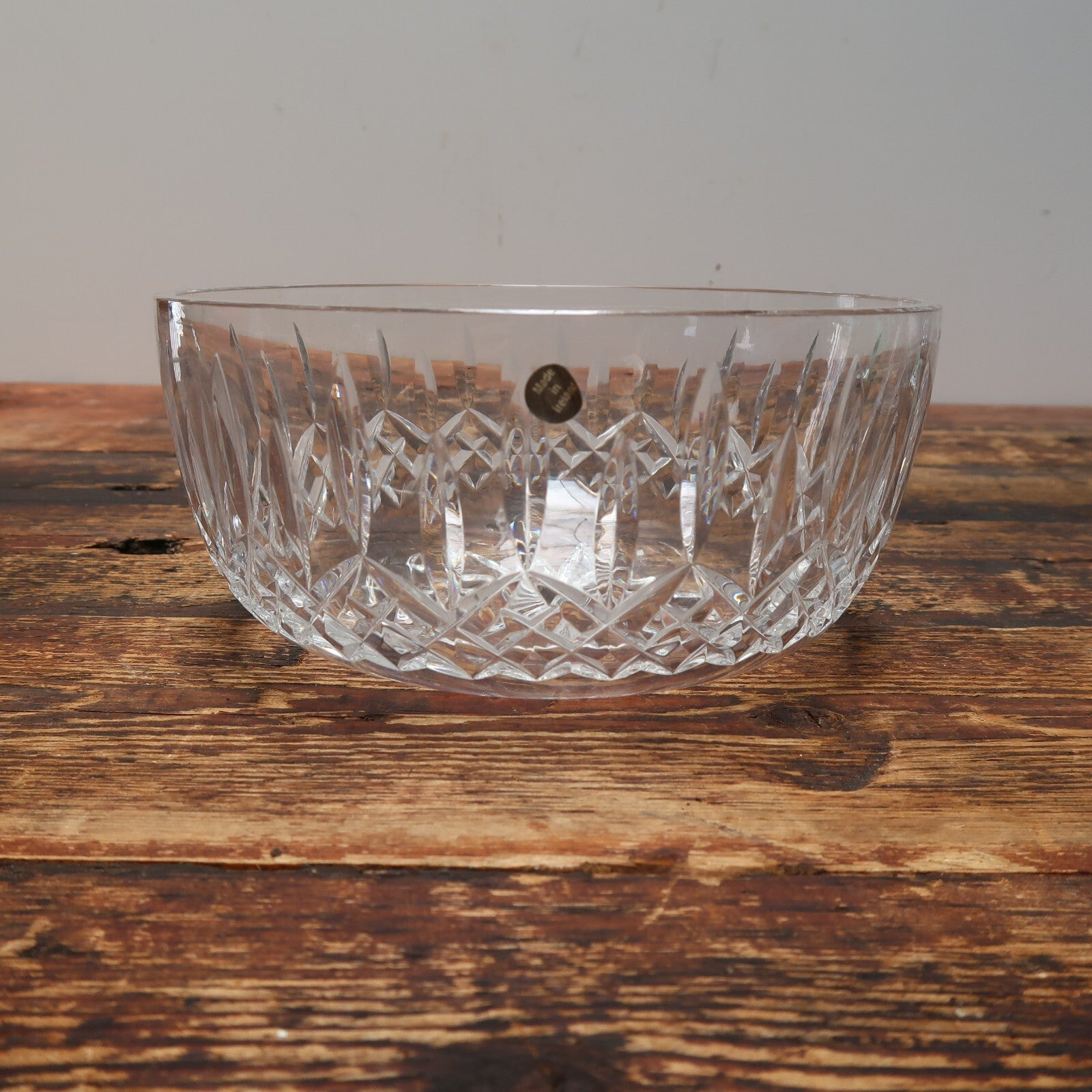 Waterford Ireland Cut Crystal Glass Bowl 7" x 7" x H 3.75"